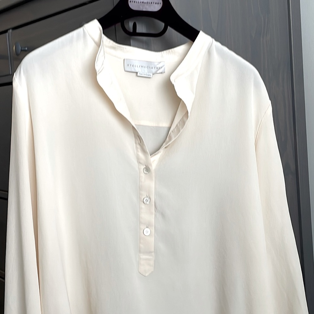 Stella McCartney silk shirt blouse peach
